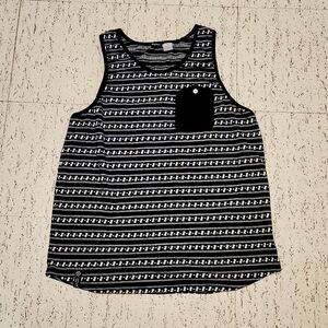 Lrg Lifted Research Group Stripe Pattern Tank Top Muscle Shirt Vintage Y2K